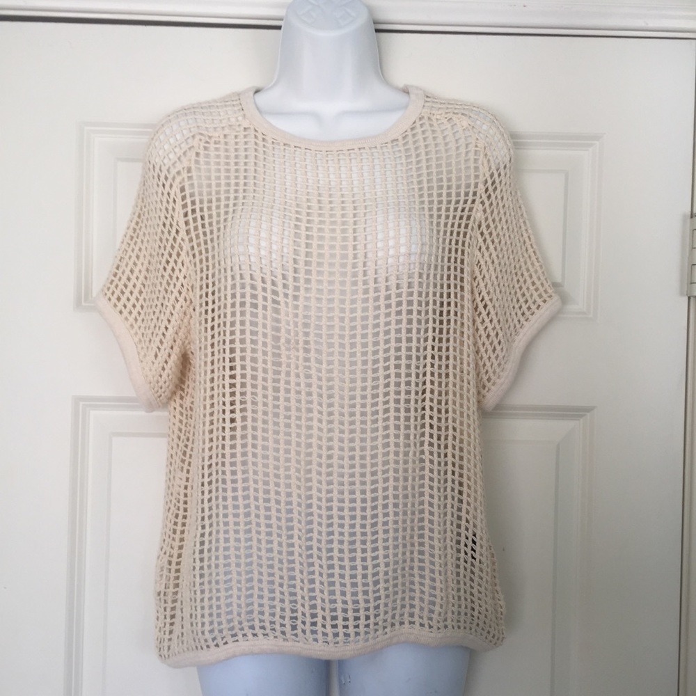 Isabel Marant Open Knit Short Sleeve Top FR36/SML